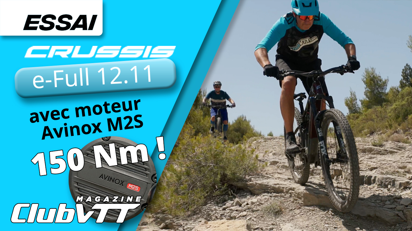 test vtt électrique crussis e-full 12.11 avec moteur avinox M2S de 150 Nm