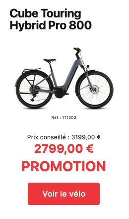 velo electrique cube touring hybrid pro 800