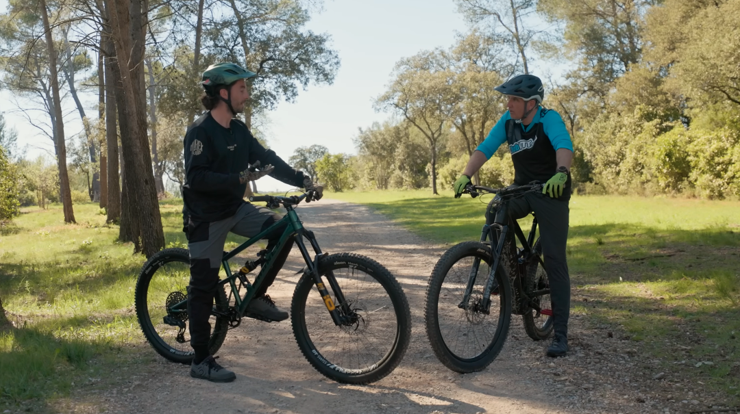 preparation-sortie-vtt réglage de position avant sortie vtt