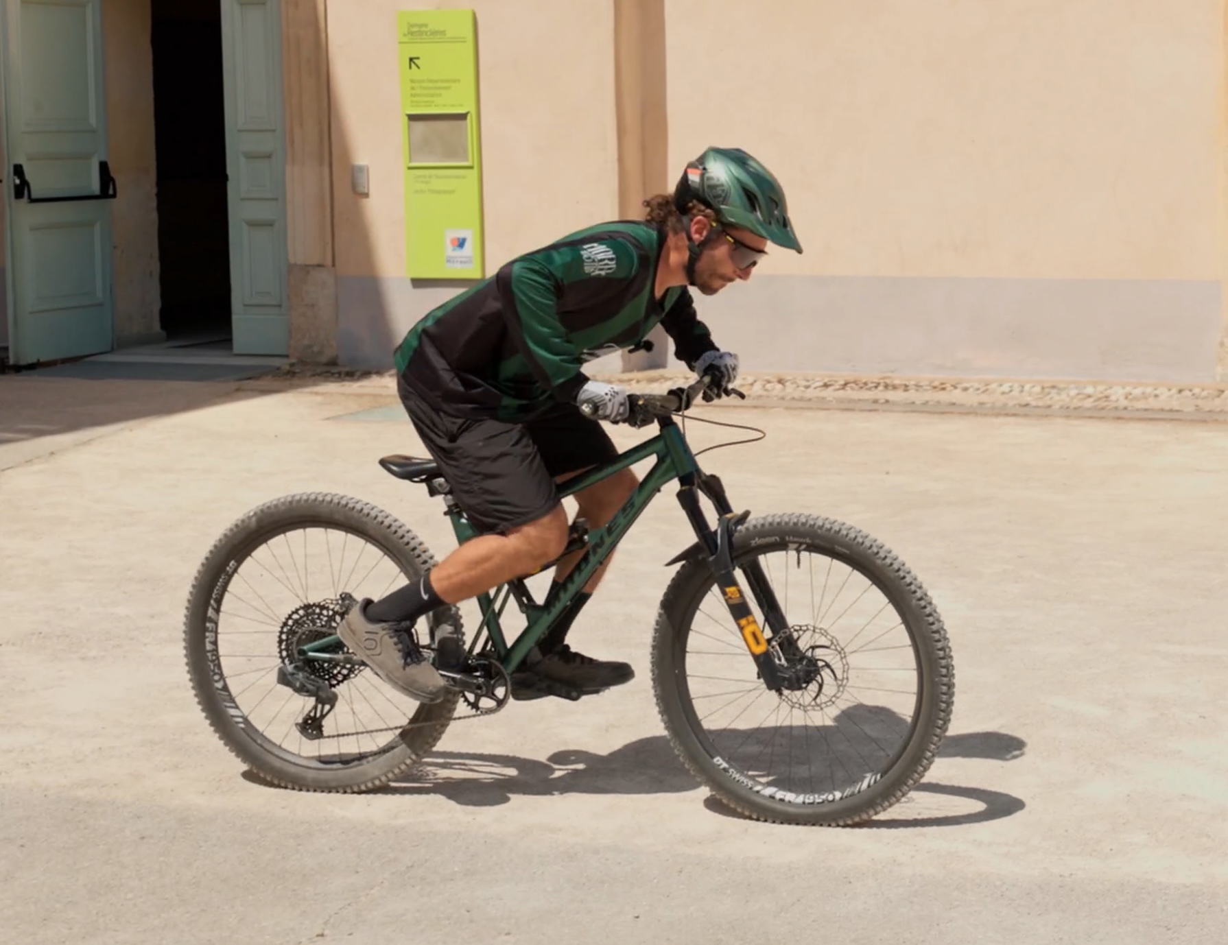 phase de compression pour faire un manual vtt